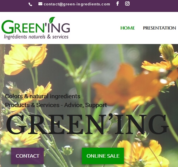 GREEN'ING - New website ©GREEN'ING