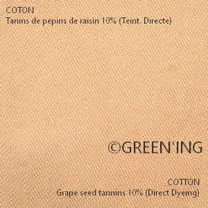 Coton/Cotton Tanin Raisin/Grape seed tannin TD ©GREEN'ING