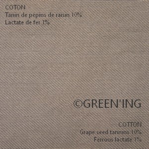 Coton/Cotton Tanin Raisin/Grape seed tannin Fer1 ©GREEN'ING