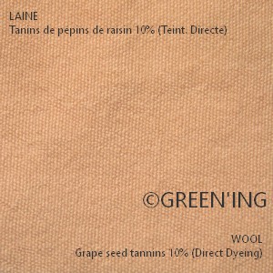 Laine/Wool Tanin Raisin/Grape seed tannin TD ©GREEN'ING