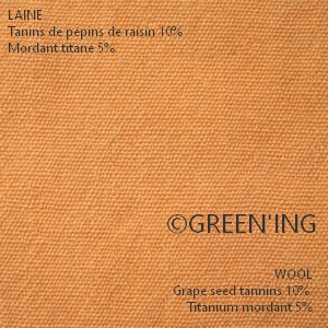 Laine/Wool Tanin Raisin/Grape seed tannin Ti5 ©GREEN'ING