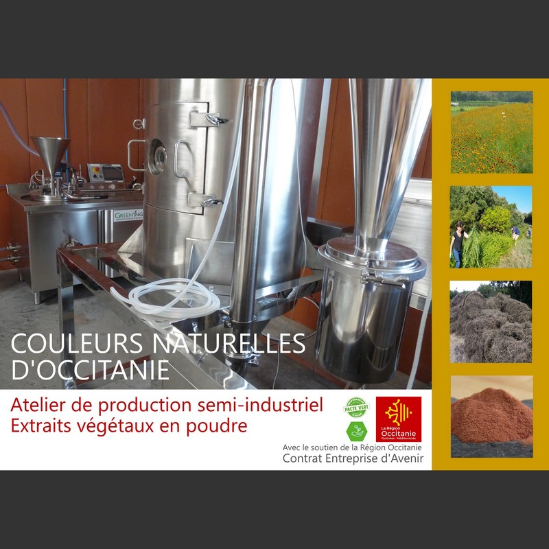 Atelier Couleurs Naturelles semi-industriel ©GREEN'ING